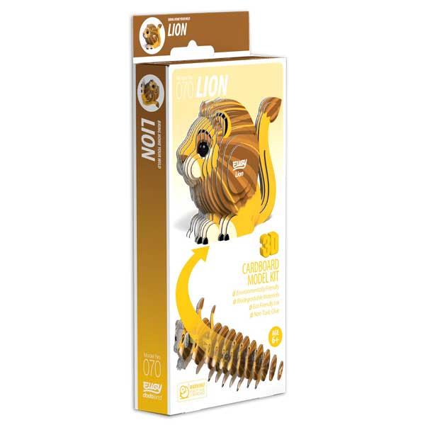 Packaging for Eugy model lion.