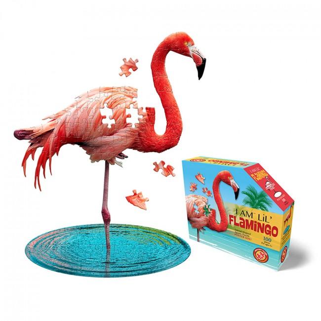 Large flamingo-shaped jigsaw