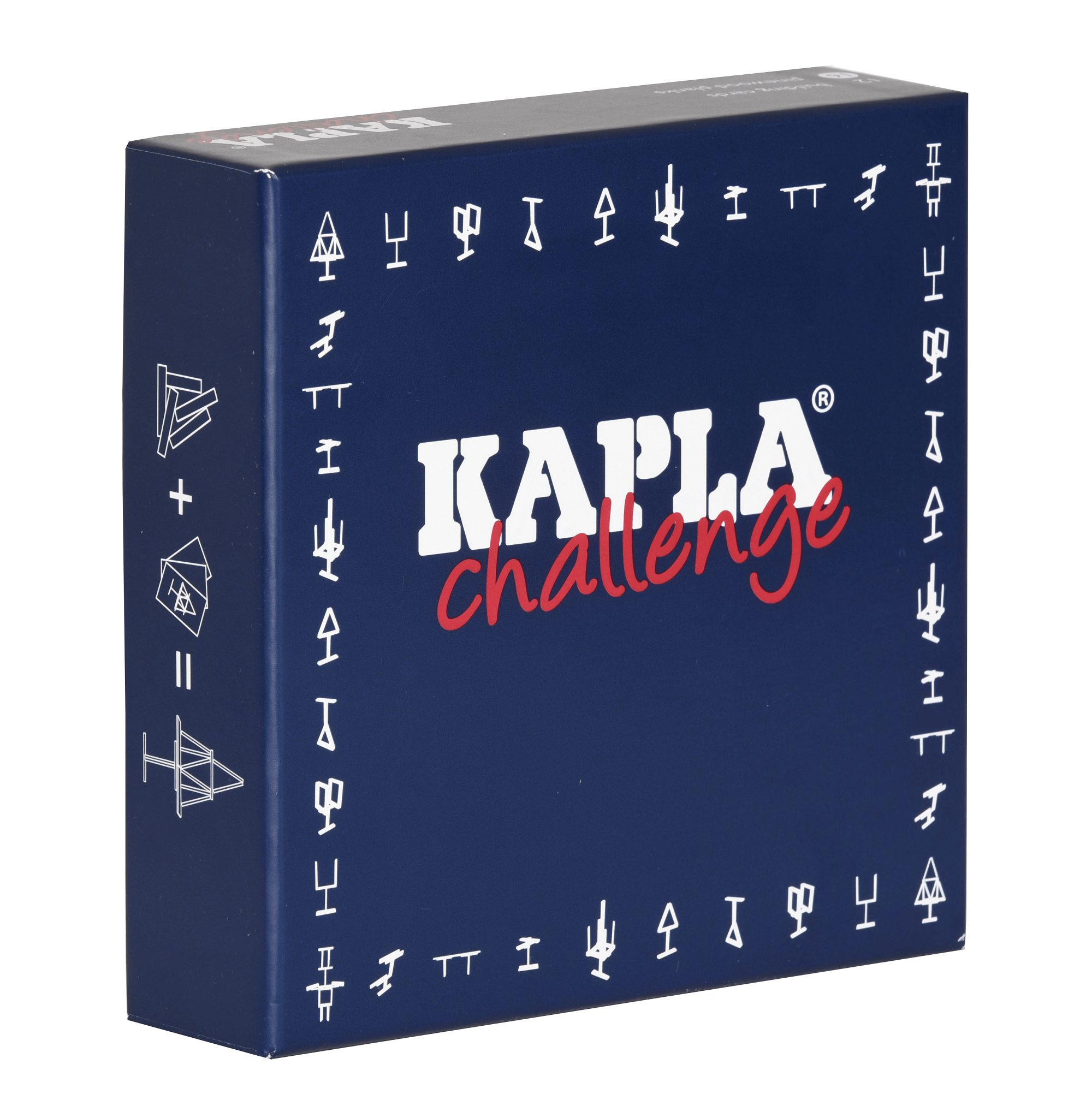 Box and challenge cards of Kapla game.