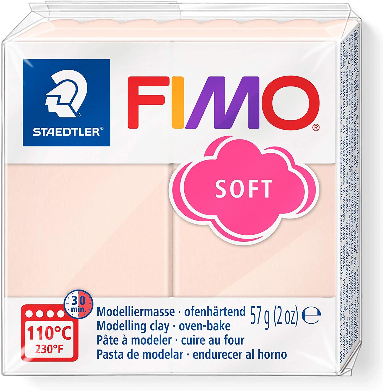 Light pink soft FIMO modelling clay in clear pack.