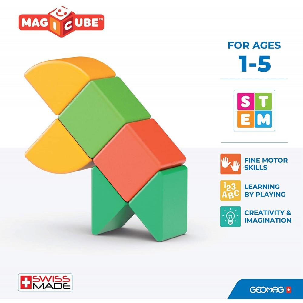 Colourful magnetic shapes and the words 'for ages 1-5'.
