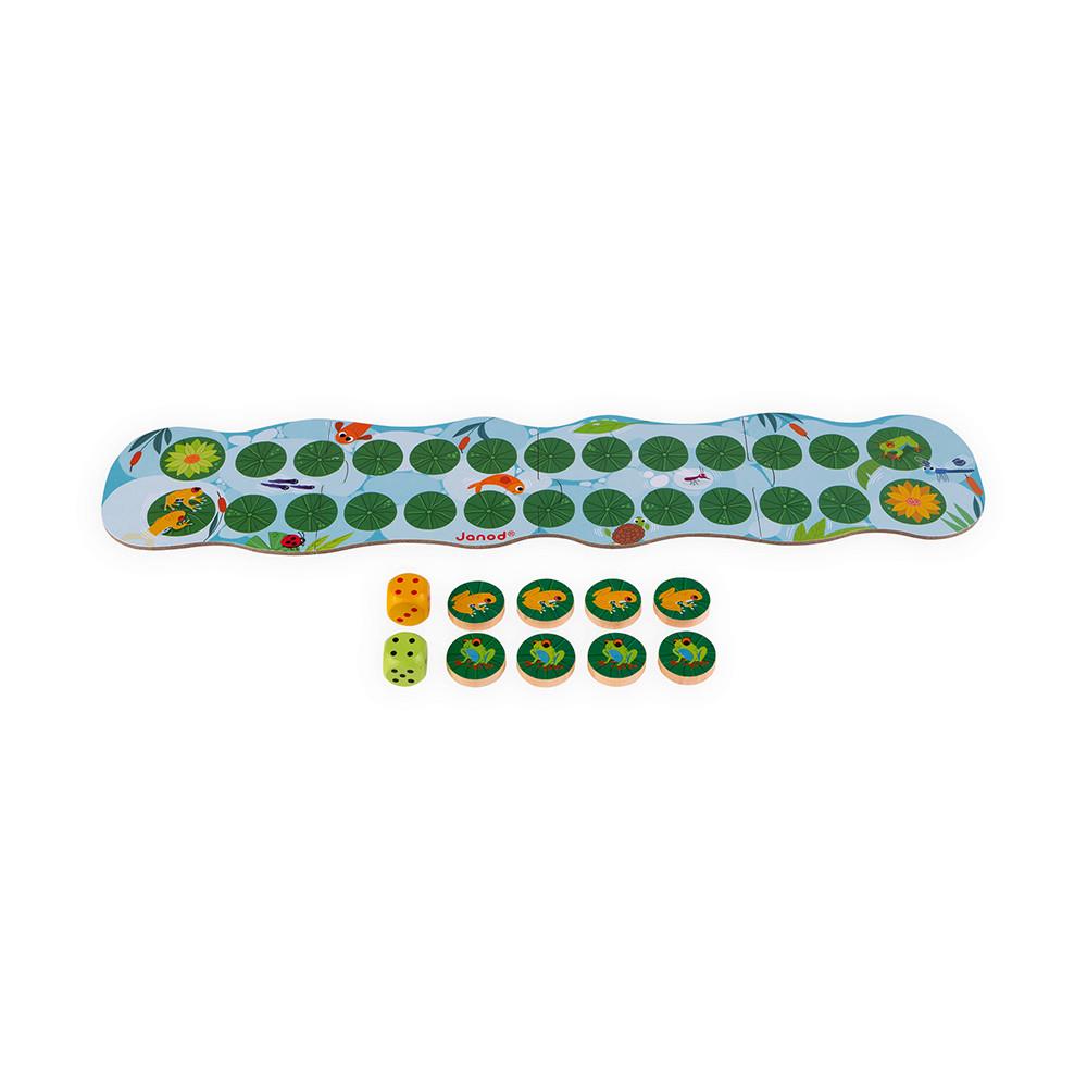 Frog racing game with lilipads.