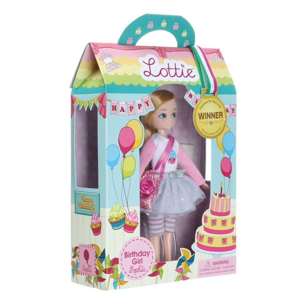 Birthday Girl' Lottie in manufacturer's packaging.