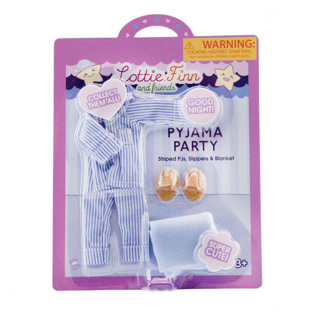 Lottie doll pyjama outfit packaging.