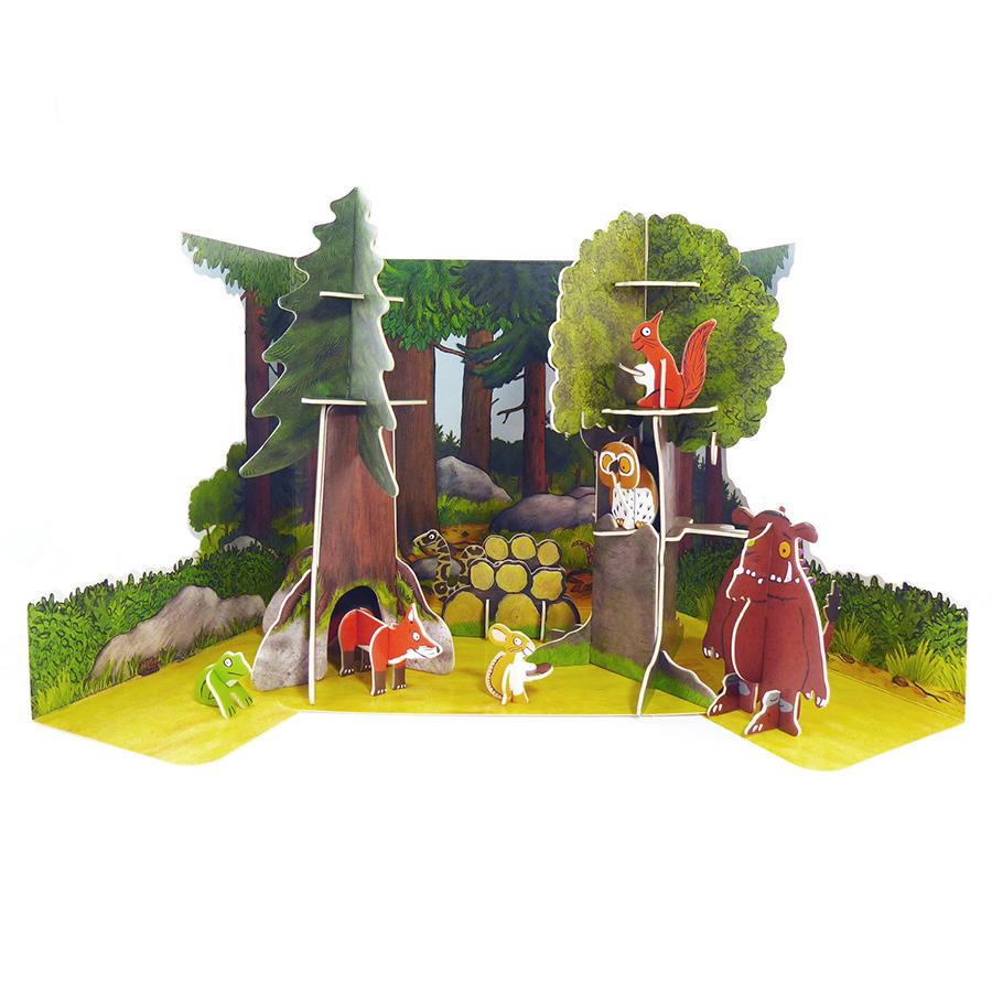 3D Play Press model of a scene from The Gruffalo book.