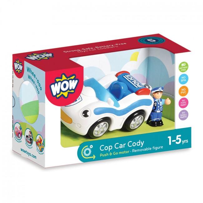 Box with Cop car Cody toy set.