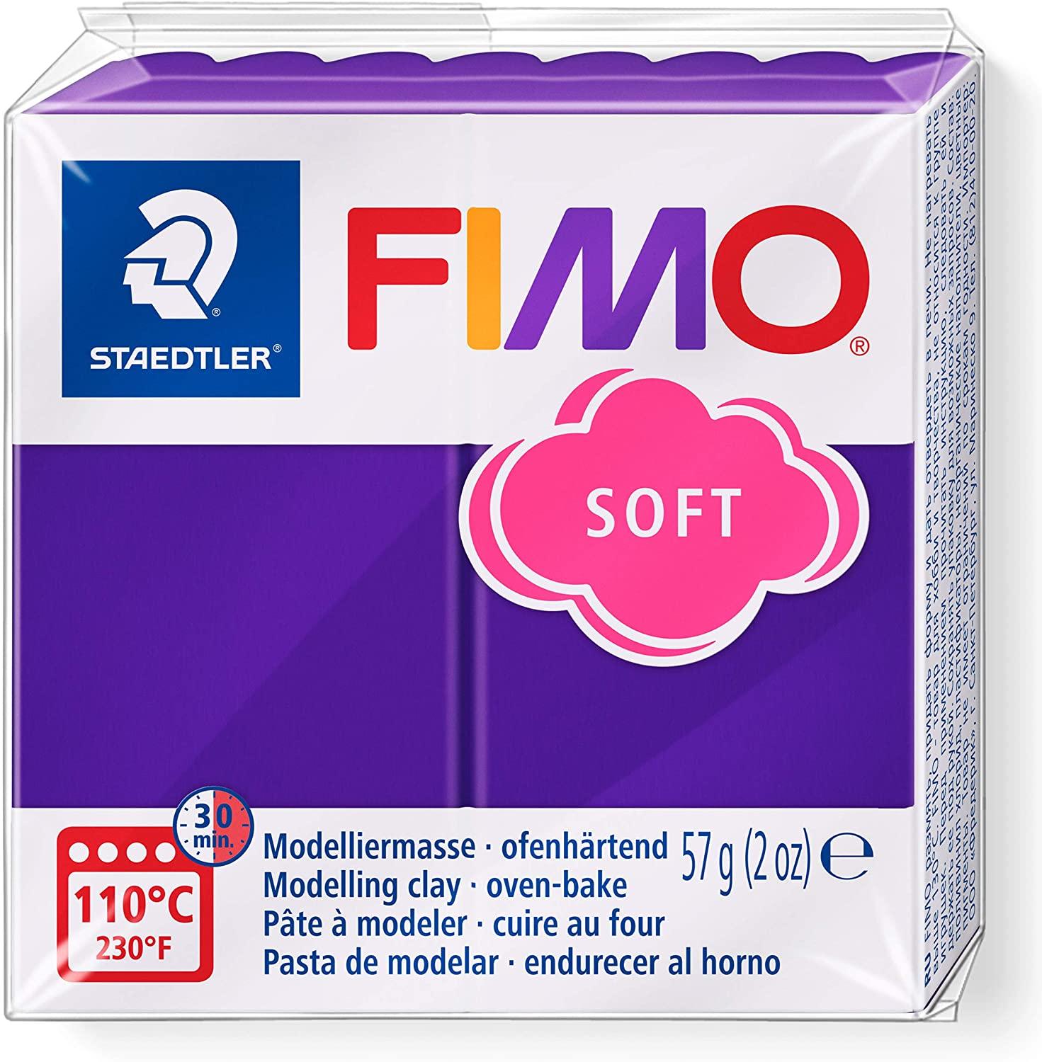 Purple block of soft modelling clay by Staedtler.