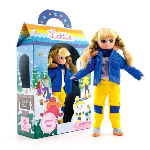 Packaging for Lottie Snow Day doll