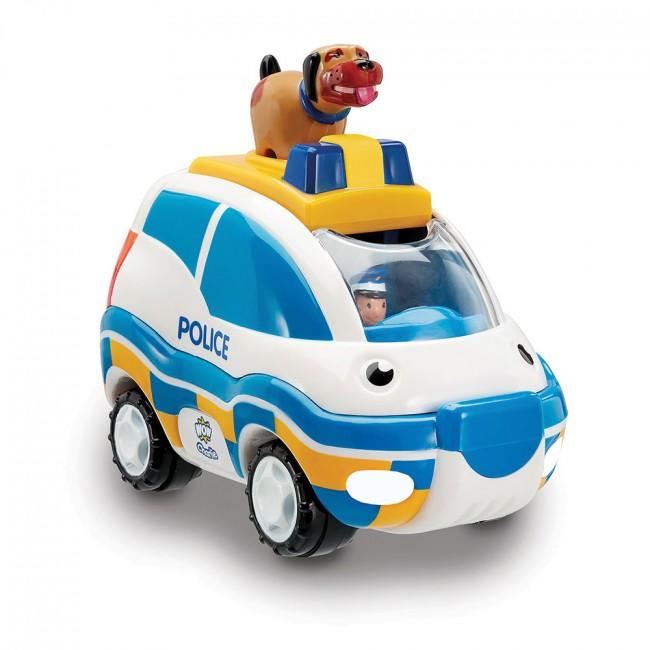 Police van with dog on top play set.