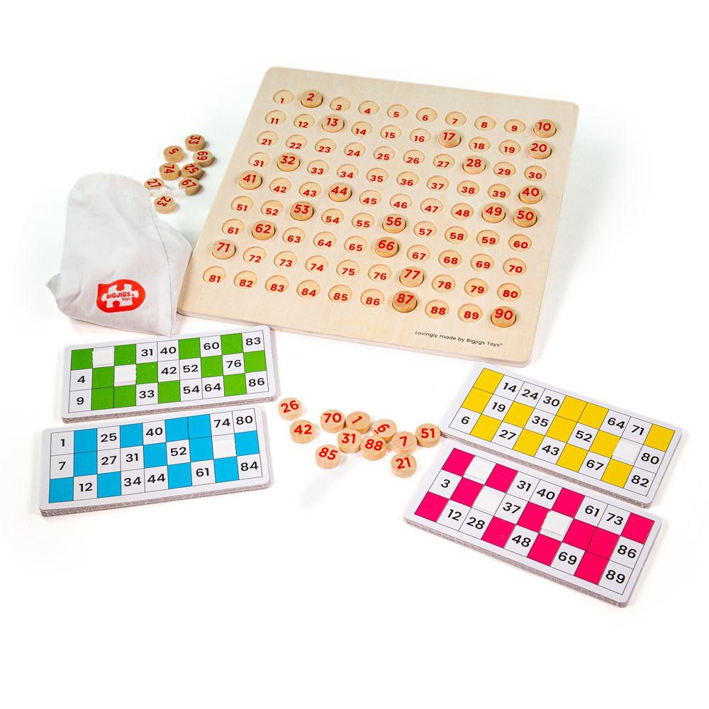 Image showing the parts of the bingo game including the board, counters and bingo cards.