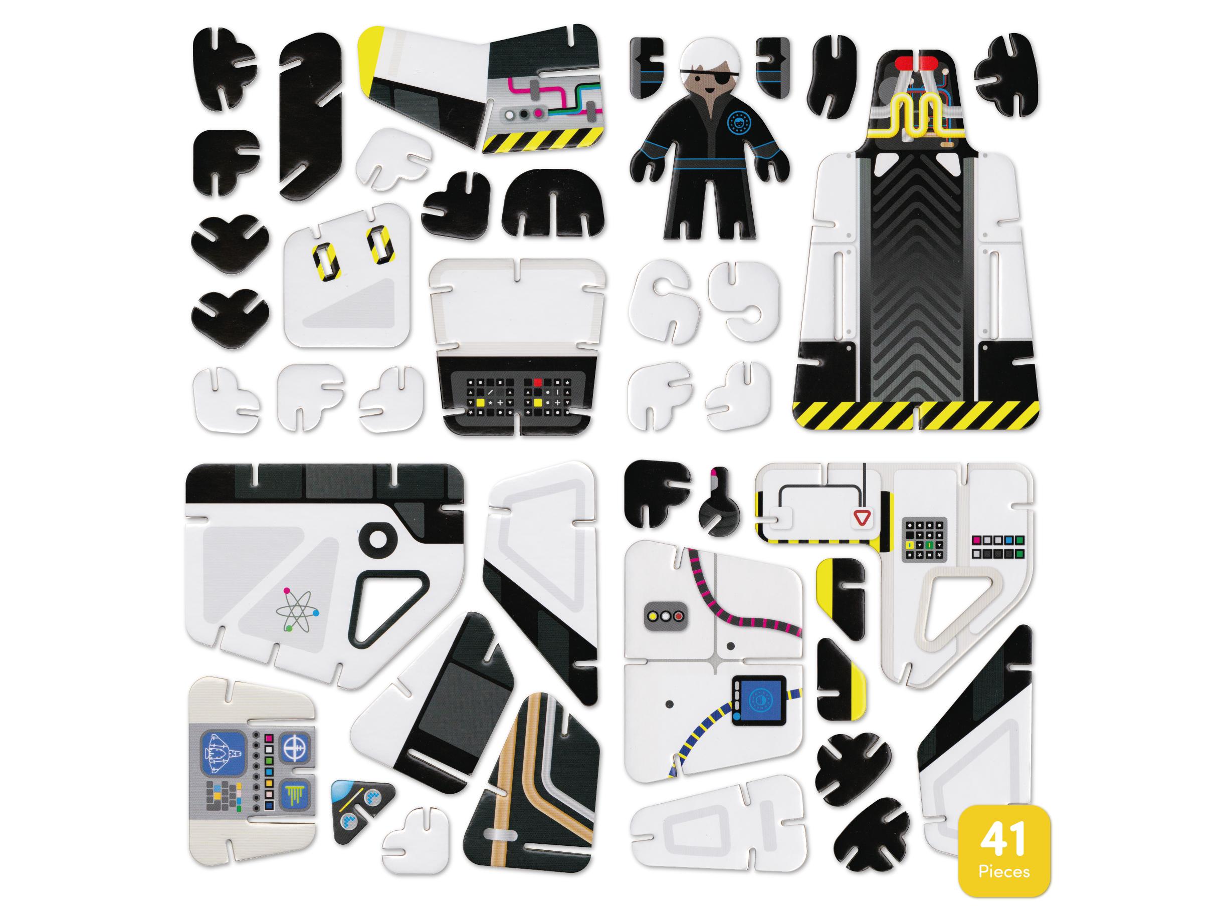 Playboard Space Ranger individual parts.