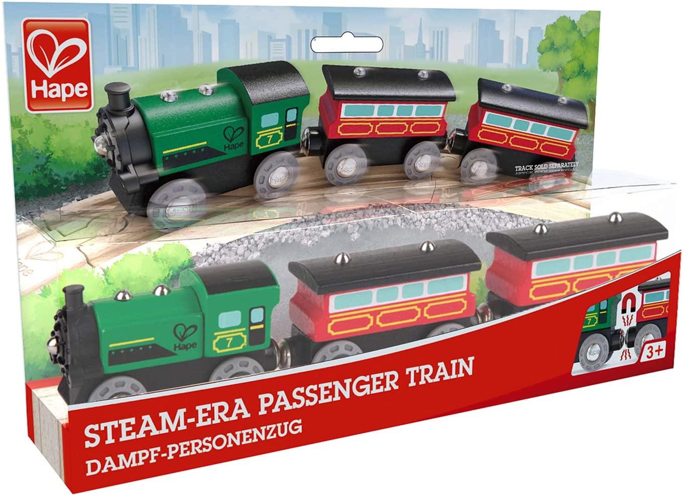 Hape Steam era passenger train in manufacturer's packaging