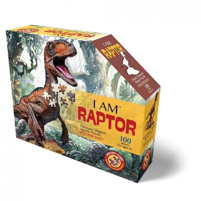 Box holding the raptor jigsaw puzzle.