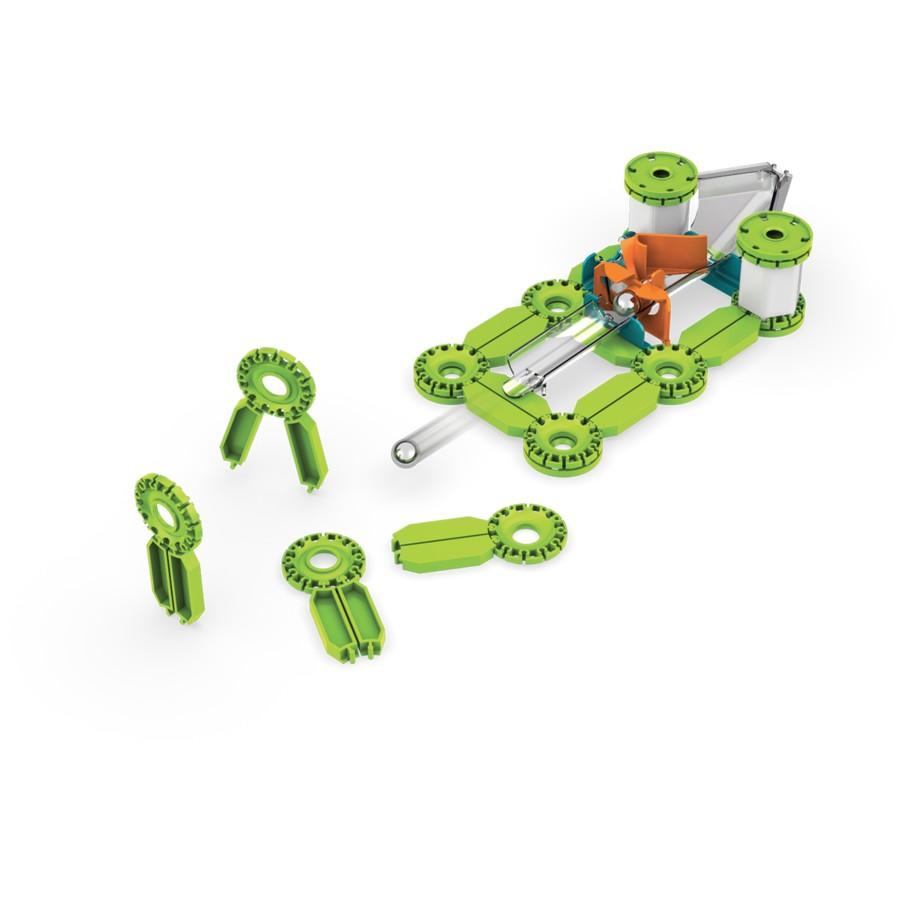 Mainly green parts of the magnetic game.