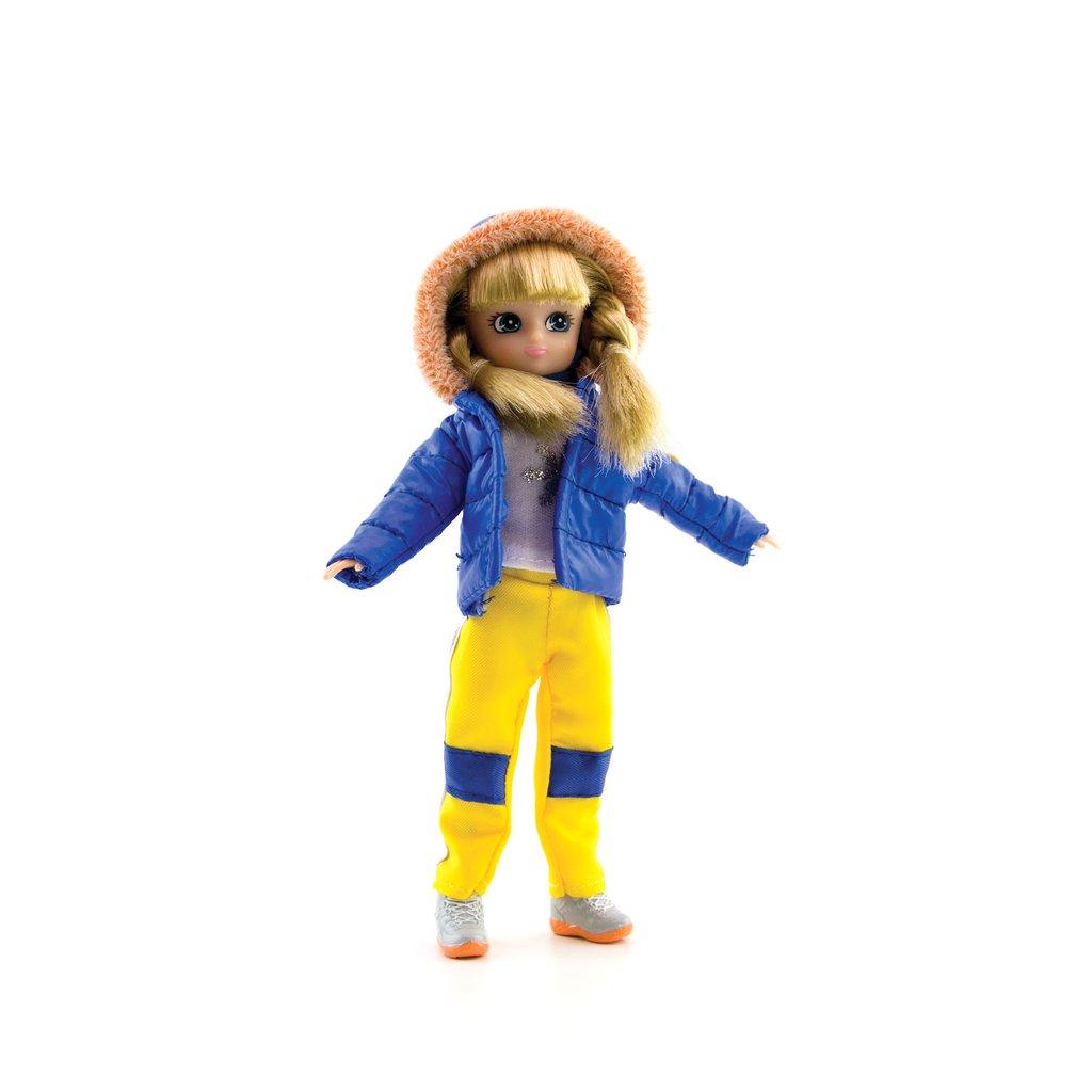 Lottie in puffer jacket and snow boots