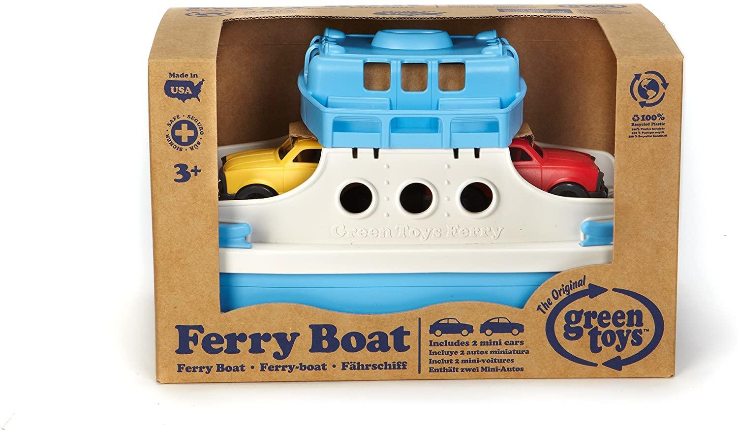 Recycled plastic ferry in manufacturer's packaging,