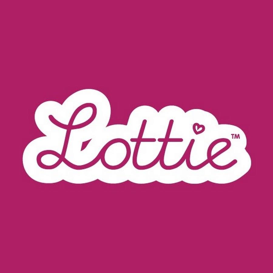 Pink back ground with the word 'Lottie'.