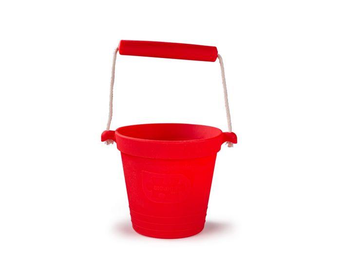 Cherry red children's bucket.