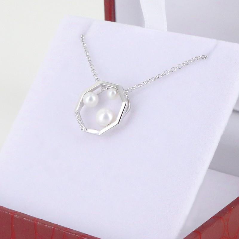 Fresh Water Pearl Pendant, 925 Sterling Silver Pendant, Fresh Pearl 8x8 Mm  Round Shape Gemstone Pendant, Silver Necklace , Handmade Pendant -  UK