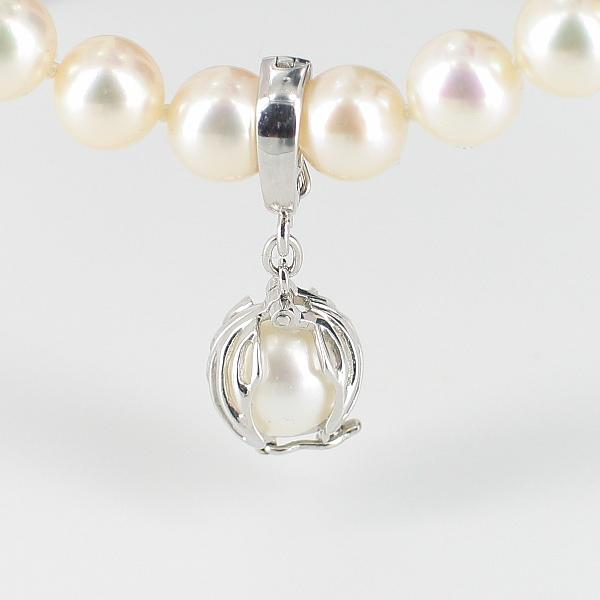 Large Sized 925 Sterling Silver Round Pearl Cage Holder Pendant