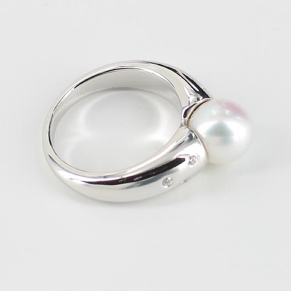 Silver ring with white on sale moti