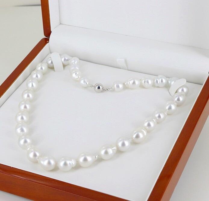 Necklace Shortener Clasp 18K Gold Over 925 Sterling Silver Pearl
