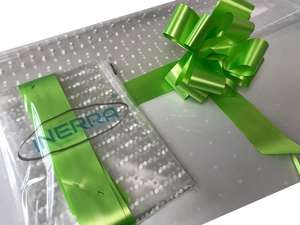 lime green hamper wrapping kit