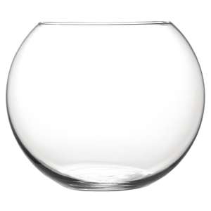 fish bowl glass vase small