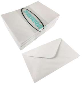 White Peel Seal Full Card Envelopes C4 / A4 With Tear Strip AB10 