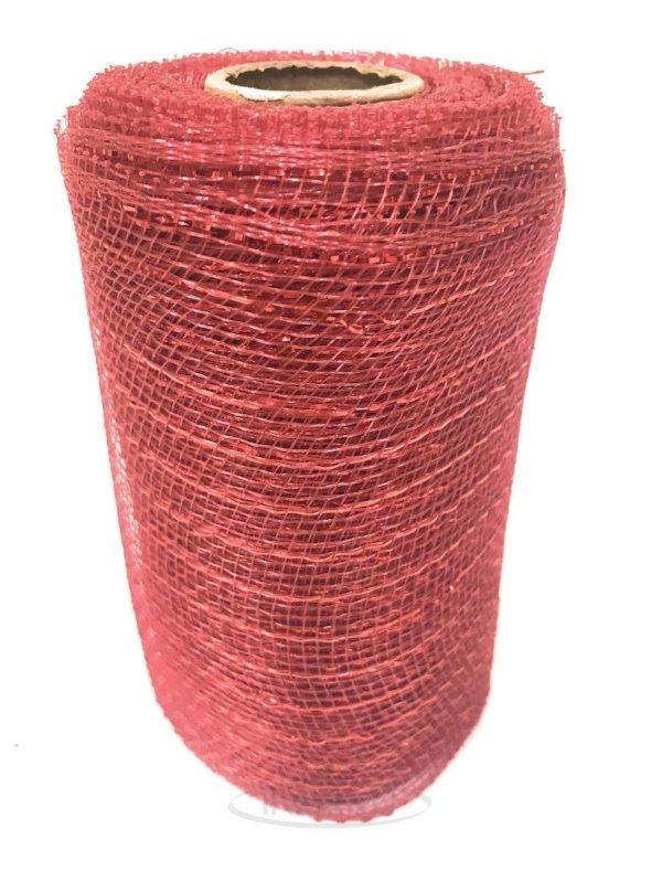 dark red deco mesh 6 inch