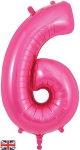 number birthday balloon pink helium large giant foil party 6