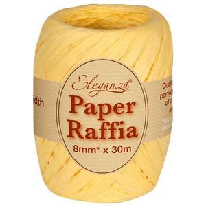 eleganza florist craft paper raffia cord string 8mm 30m gift wrap wrapping yellow