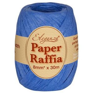 eleganza florist craft paper raffia cord string 8mm 30m gift wrap wrapping royal blue