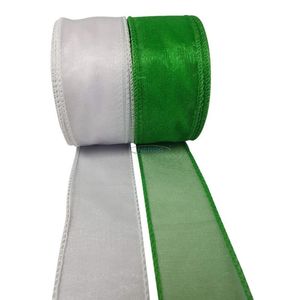 white and green ribbon