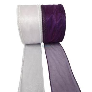 white purple ribbon