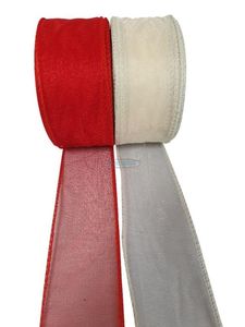 red and ivory ribbon pack