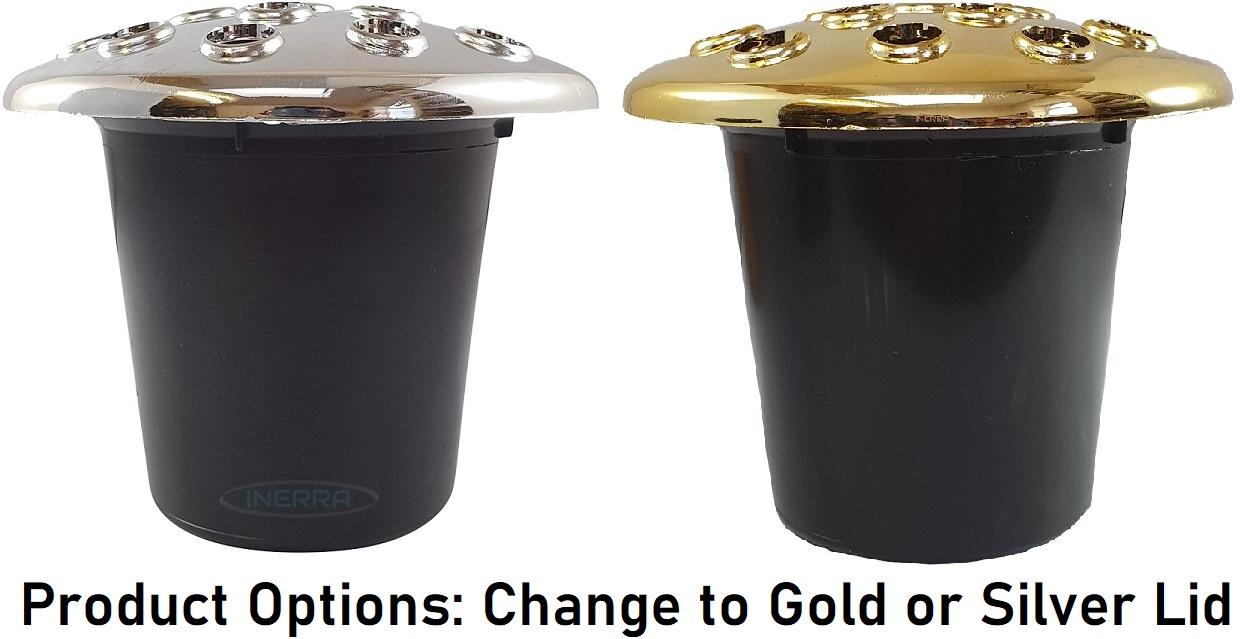 grave pot gold lid