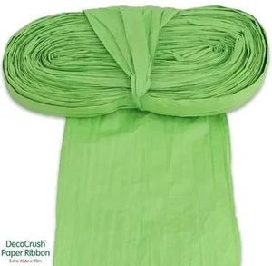 deco crush paper ribbon decocrush eleganza lime green