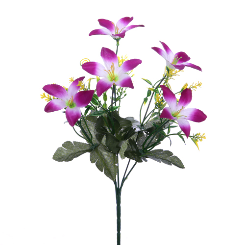 small artificial wedding flower bunch lilac