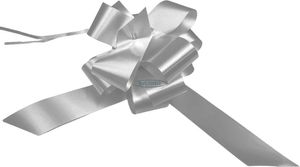 silver wedding bows