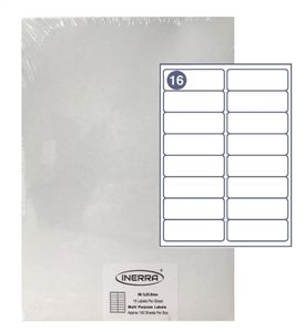 16 per sheet a4 blank labels