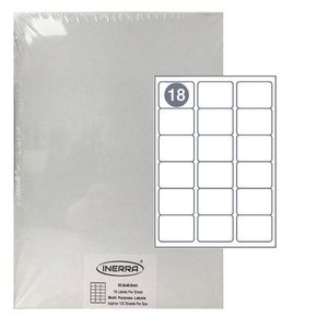18 per sheet a4 blank labels