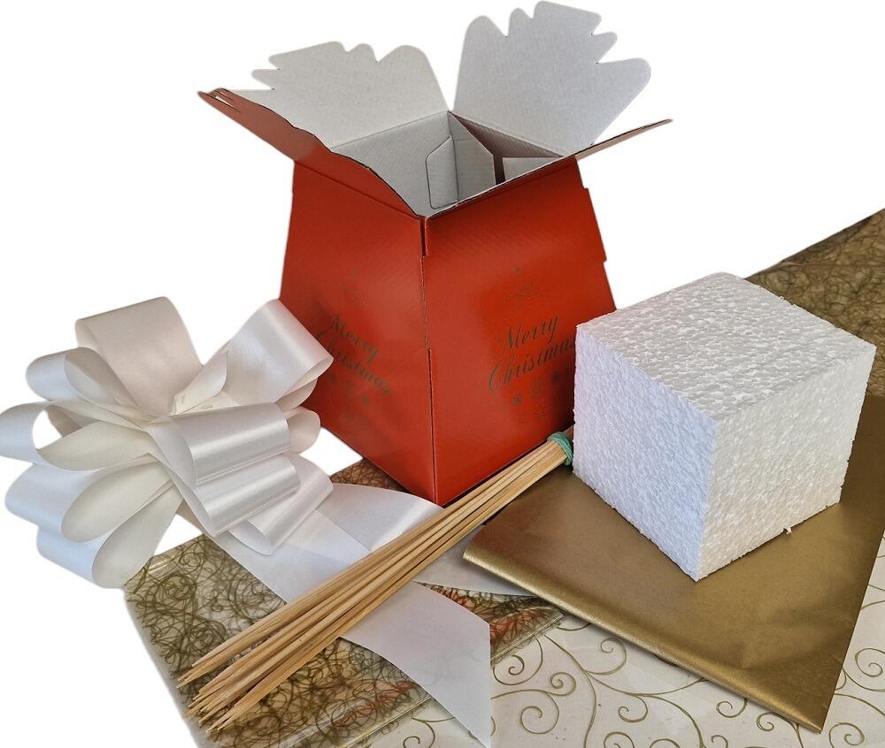 christmas bouquet chocolate box with bow foam