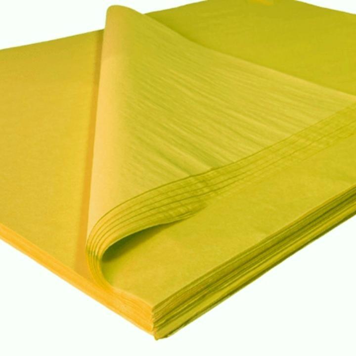 yellow tissue paper