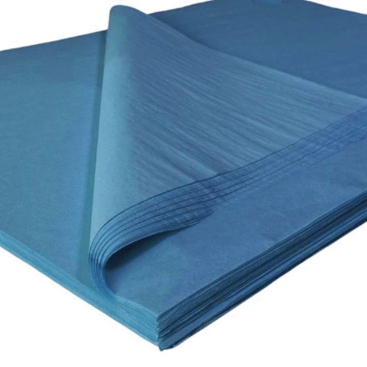 light blue tissue paper on roll