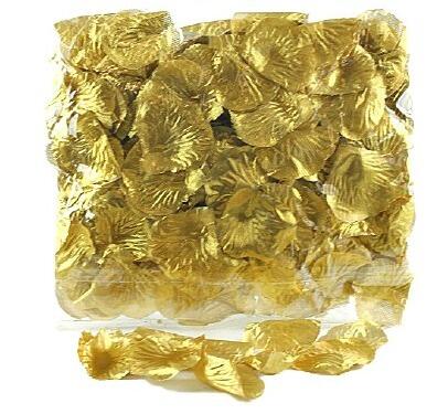 artificial gold fake petals wedding