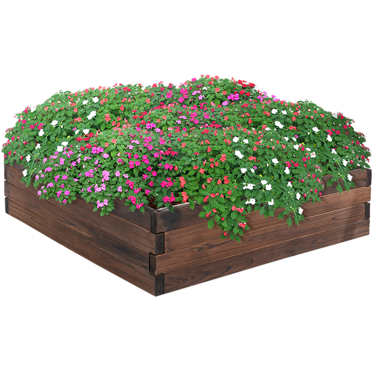 Wooden Raised Garden Bed Planter Grow Container