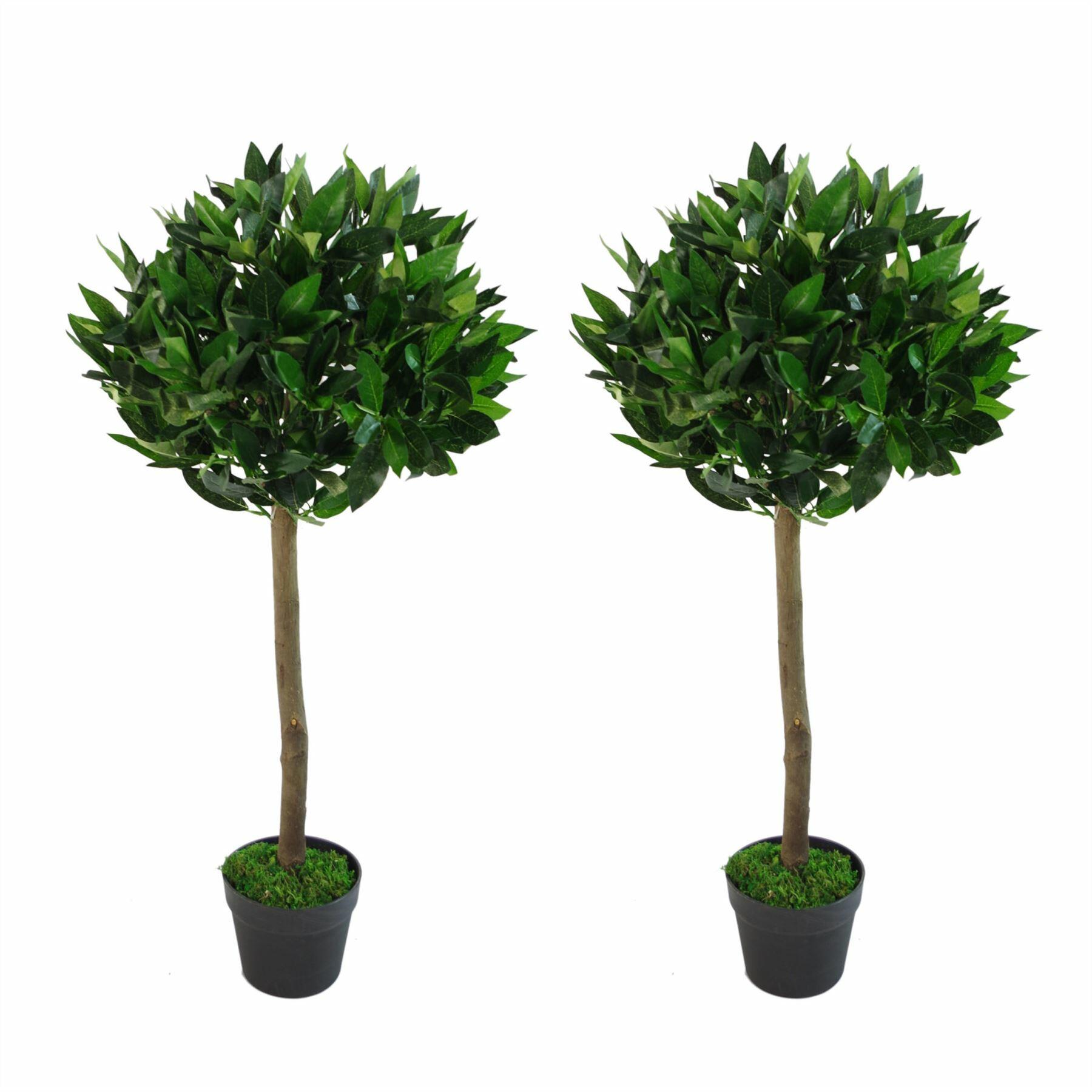 Artificial Topiary Bay Laurel Ball Trees