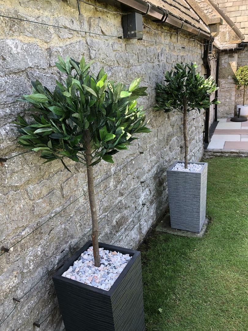 Artificial Topiary Bay Laurel Ball Trees
