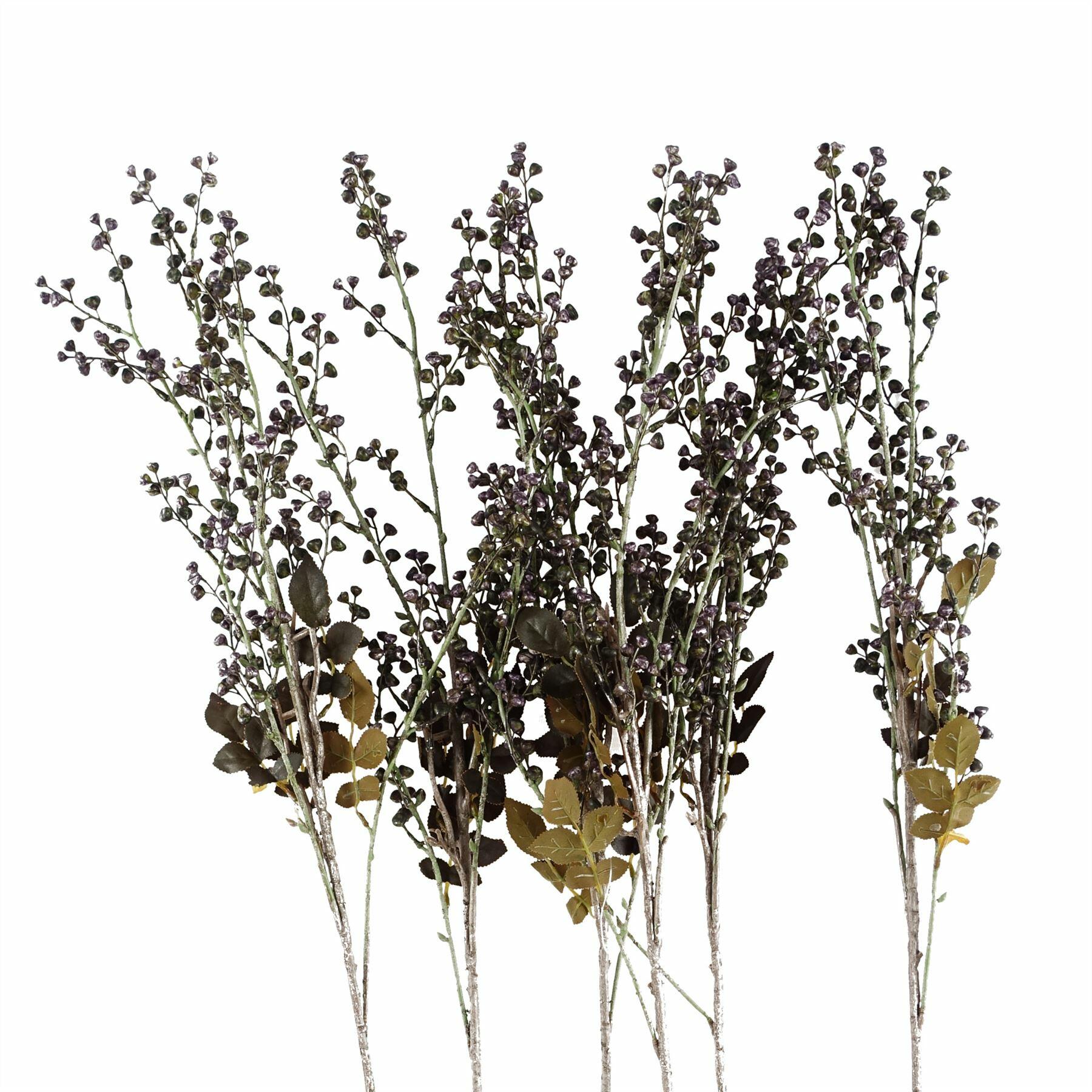 pack of 6 x 85cm artificial dark berry view 1